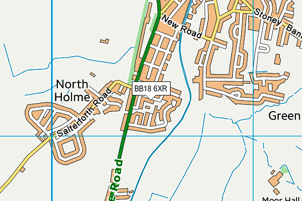 BB18 6XR map - OS VectorMap District (Ordnance Survey) BB18 6XR map - OS VectorMap District (Ordnance Survey)