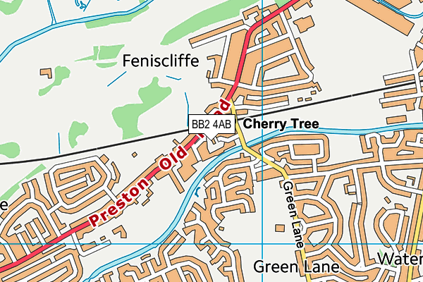 BB2 4AB map - OS VectorMap District (Ordnance Survey) BB2 4AB map - OS VectorMap District (Ordnance Survey)