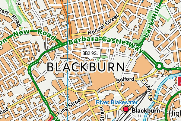BB2 9SJ map - OS VectorMap District (Ordnance Survey) BB2 9SJ map - OS VectorMap District (Ordnance Survey)
