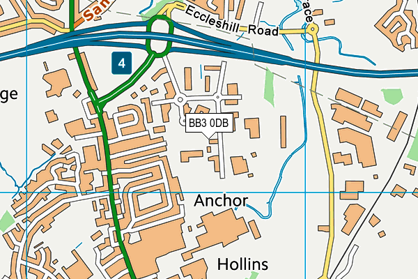 BB3 0DB map - OS VectorMap District (Ordnance Survey) BB3 0DB map - OS VectorMap District (Ordnance Survey)
