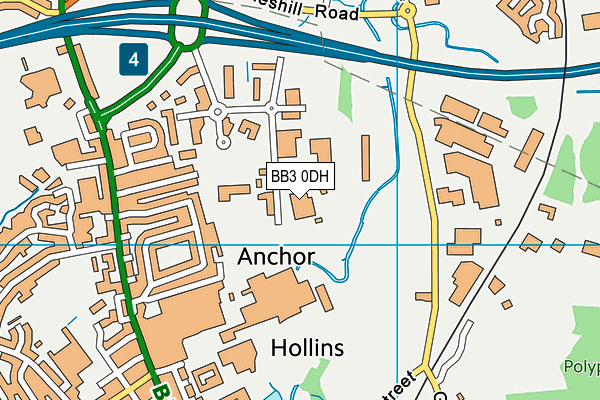 BB3 0DH map - OS VectorMap District (Ordnance Survey) BB3 0DH map - OS VectorMap District (Ordnance Survey)