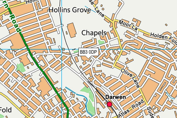 BB3 0DP map - OS VectorMap District (Ordnance Survey) BB3 0DP map - OS VectorMap District (Ordnance Survey)