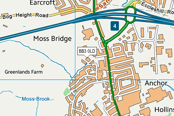 BB3 0LD map - OS VectorMap District (Ordnance Survey) BB3 0LD map - OS VectorMap District (Ordnance Survey)