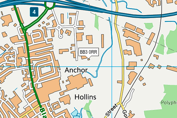 BB3 0RR map - OS VectorMap District (Ordnance Survey)