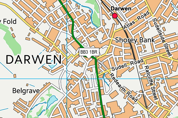 BB3 1BR map - OS VectorMap District (Ordnance Survey) BB3 1BR map - OS VectorMap District (Ordnance Survey)