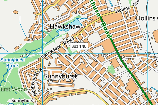 BB3 1NU map - OS VectorMap District (Ordnance Survey) BB3 1NU map - OS VectorMap District (Ordnance Survey)