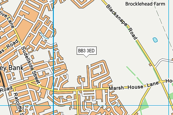 BB3 3ED map - OS VectorMap District (Ordnance Survey) BB3 3ED map - OS VectorMap District (Ordnance Survey)