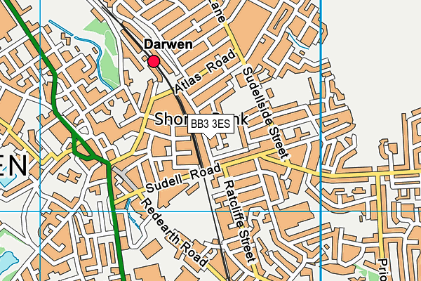 BB3 3ES map - OS VectorMap District (Ordnance Survey) BB3 3ES map - OS VectorMap District (Ordnance Survey)