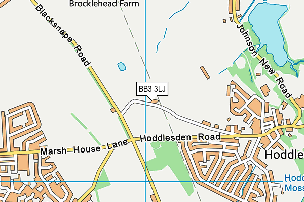 BB3 3LJ map - OS VectorMap District (Ordnance Survey) BB3 3LJ map - OS VectorMap District (Ordnance Survey)
