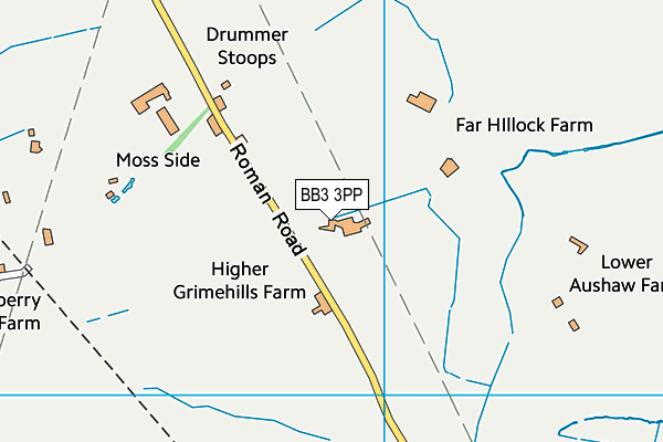BB3 3PP map - OS VectorMap District (Ordnance Survey) BB3 3PP map - OS VectorMap District (Ordnance Survey)