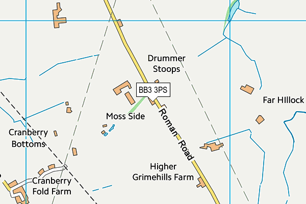BB3 3PS map - OS VectorMap District (Ordnance Survey) BB3 3PS map - OS VectorMap District (Ordnance Survey)