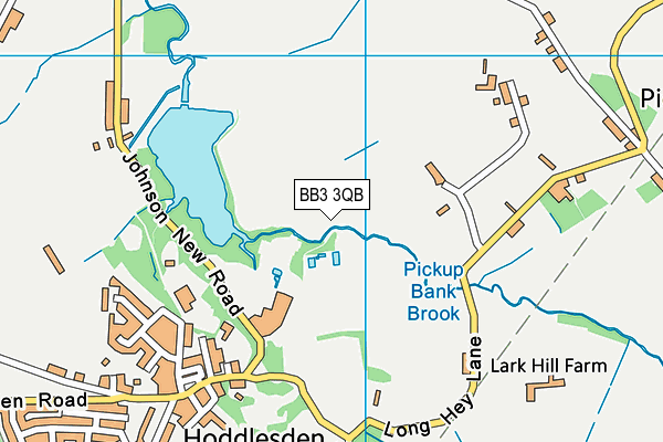 BB3 3QB map - OS VectorMap District (Ordnance Survey) BB3 3QB map - OS VectorMap District (Ordnance Survey)