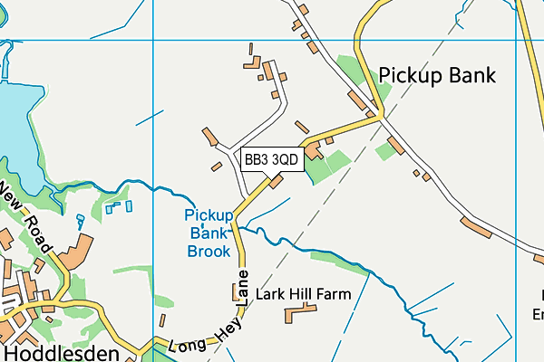 BB3 3QD map - OS VectorMap District (Ordnance Survey) BB3 3QD map - OS VectorMap District (Ordnance Survey)