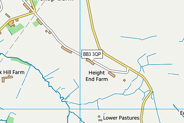 BB3 3QP map - OS VectorMap District (Ordnance Survey) BB3 3QP map - OS VectorMap District (Ordnance Survey)