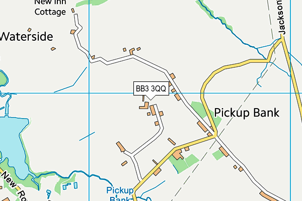 BB3 3QQ map - OS VectorMap District (Ordnance Survey) BB3 3QQ map - OS VectorMap District (Ordnance Survey)