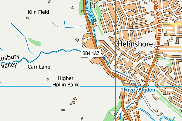BB4 4AZ map - OS VectorMap District (Ordnance Survey) BB4 4AZ map - OS VectorMap District (Ordnance Survey)