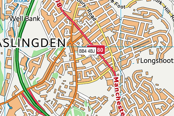 BB4 4BJ map - OS VectorMap District (Ordnance Survey) BB4 4BJ map - OS VectorMap District (Ordnance Survey)