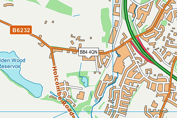 BB4 4QN map - OS VectorMap District (Ordnance Survey) BB4 4QN map - OS VectorMap District (Ordnance Survey)