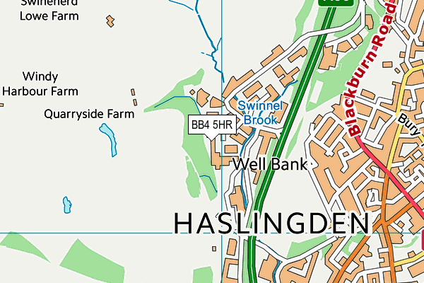 BB4 5HR map - OS VectorMap District (Ordnance Survey) BB4 5HR map - OS VectorMap District (Ordnance Survey)