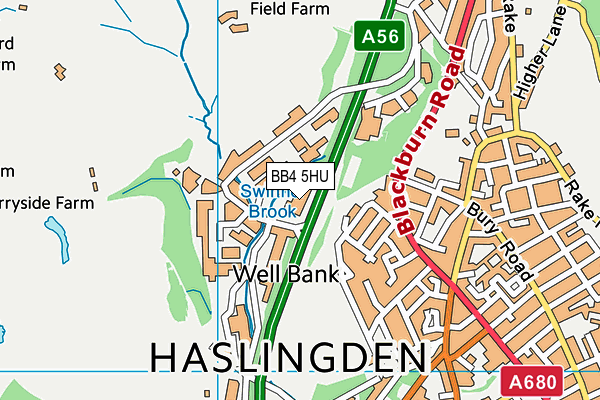 BB4 5HU map - OS VectorMap District (Ordnance Survey) BB4 5HU map - OS VectorMap District (Ordnance Survey)