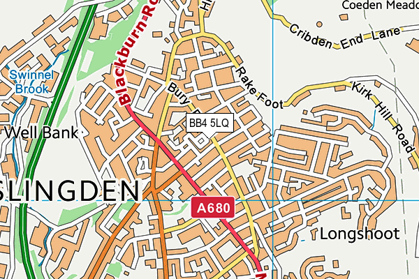 BB4 5LQ map - OS VectorMap District (Ordnance Survey) BB4 5LQ map - OS VectorMap District (Ordnance Survey)