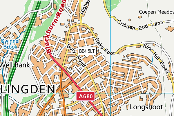 BB4 5LT map - OS VectorMap District (Ordnance Survey) BB4 5LT map - OS VectorMap District (Ordnance Survey)