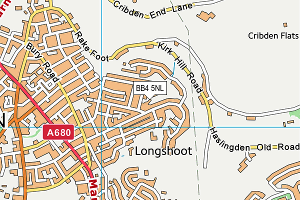 BB4 5NL map - OS VectorMap District (Ordnance Survey) BB4 5NL map - OS VectorMap District (Ordnance Survey)