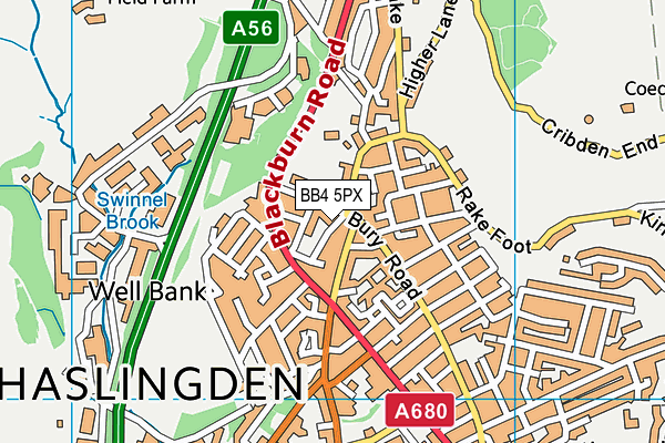BB4 5PX map - OS VectorMap District (Ordnance Survey) BB4 5PX map - OS VectorMap District (Ordnance Survey)