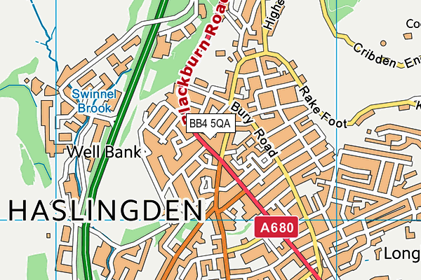 BB4 5QA map - OS VectorMap District (Ordnance Survey) BB4 5QA map - OS VectorMap District (Ordnance Survey)