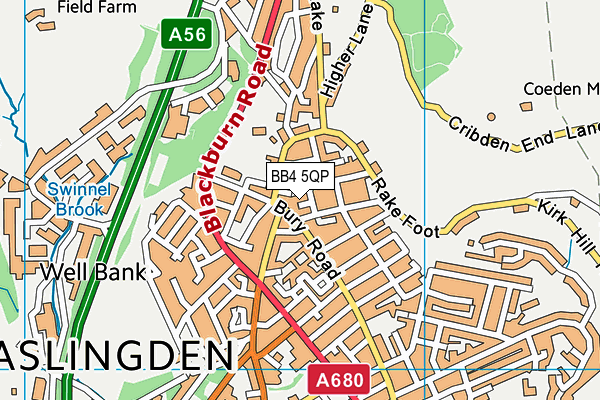BB4 5QP map - OS VectorMap District (Ordnance Survey) BB4 5QP map - OS VectorMap District (Ordnance Survey)