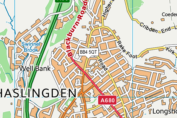 BB4 5QT map - OS VectorMap District (Ordnance Survey) BB4 5QT map - OS VectorMap District (Ordnance Survey)