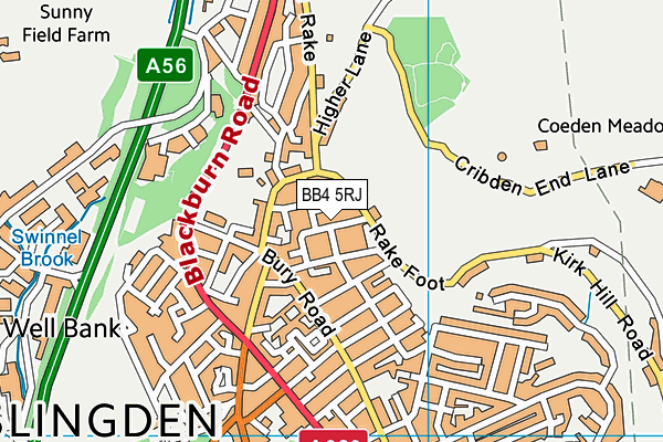 BB4 5RJ map - OS VectorMap District (Ordnance Survey) BB4 5RJ map - OS VectorMap District (Ordnance Survey)