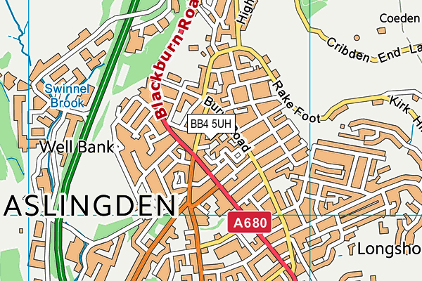 BB4 5UH map - OS VectorMap District (Ordnance Survey) BB4 5UH map - OS VectorMap District (Ordnance Survey)
