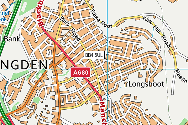 BB4 5UL map - OS VectorMap District (Ordnance Survey) BB4 5UL map - OS VectorMap District (Ordnance Survey)