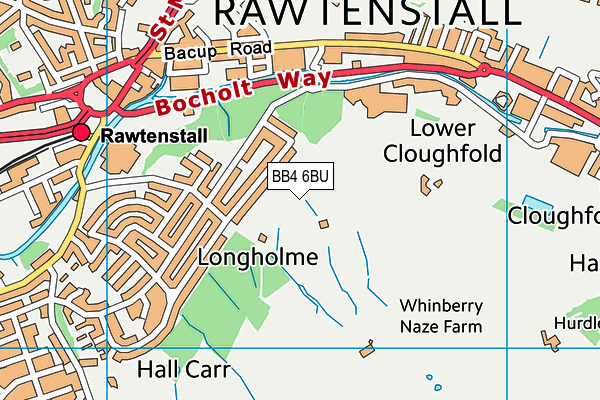 BB4 6BU map - OS VectorMap District (Ordnance Survey) BB4 6BU map - OS VectorMap District (Ordnance Survey)