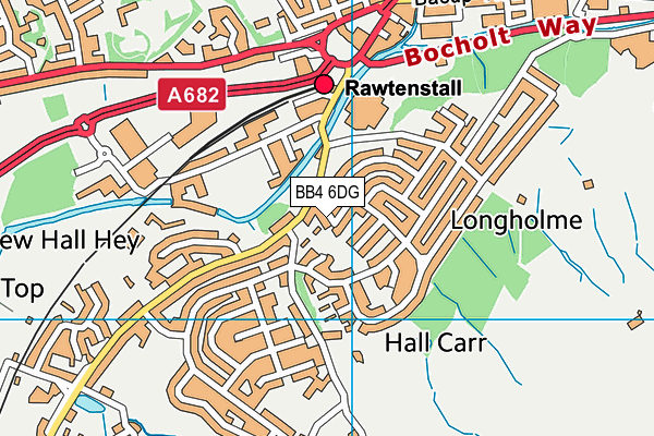 BB4 6DG map - OS VectorMap District (Ordnance Survey) BB4 6DG map - OS VectorMap District (Ordnance Survey)