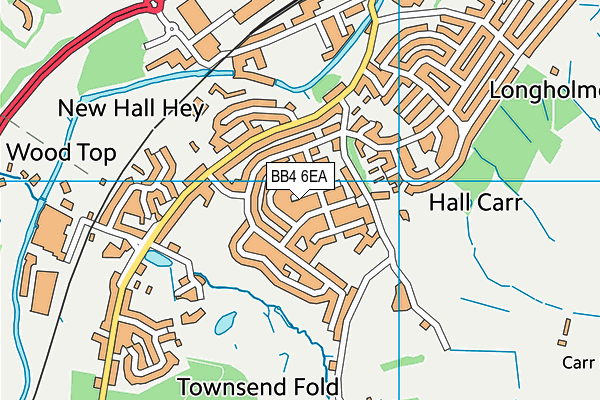 BB4 6EA map - OS VectorMap District (Ordnance Survey) BB4 6EA map - OS VectorMap District (Ordnance Survey)