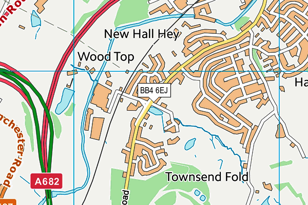 BB4 6EJ map - OS VectorMap District (Ordnance Survey) BB4 6EJ map - OS VectorMap District (Ordnance Survey)