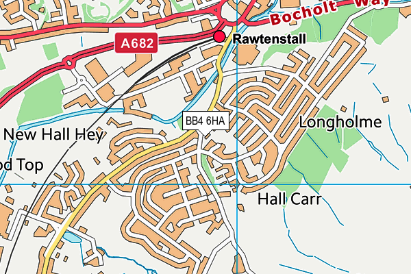 BB4 6HA map - OS VectorMap District (Ordnance Survey) BB4 6HA map - OS VectorMap District (Ordnance Survey)