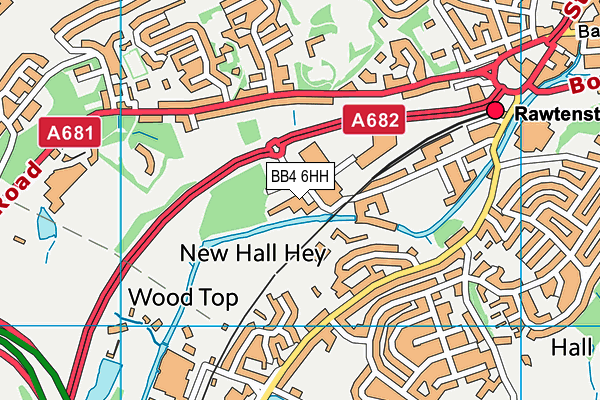BB4 6HH map - OS VectorMap District (Ordnance Survey) BB4 6HH map - OS VectorMap District (Ordnance Survey)