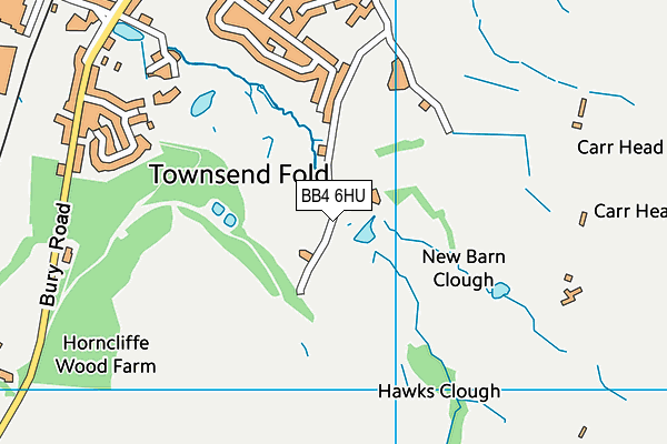 BB4 6HU map - OS VectorMap District (Ordnance Survey) BB4 6HU map - OS VectorMap District (Ordnance Survey)