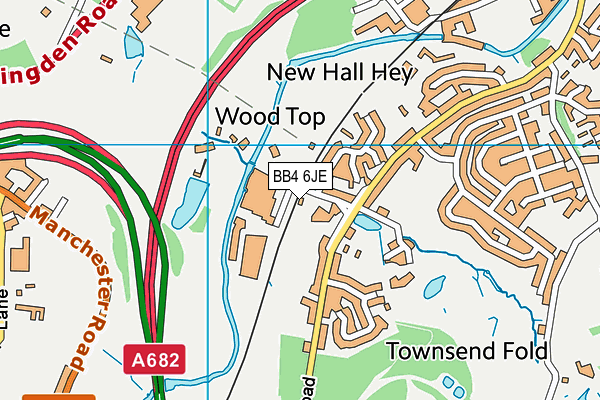 BB4 6JE map - OS VectorMap District (Ordnance Survey) BB4 6JE map - OS VectorMap District (Ordnance Survey)