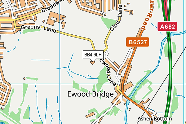 BB4 6LH map - OS VectorMap District (Ordnance Survey) BB4 6LH map - OS VectorMap District (Ordnance Survey)