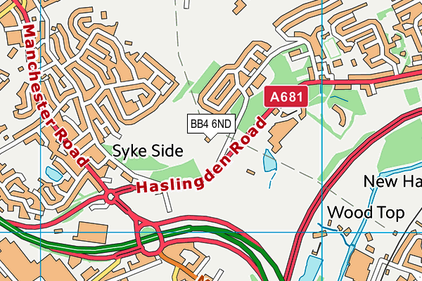 BB4 6ND map - OS VectorMap District (Ordnance Survey) BB4 6ND map - OS VectorMap District (Ordnance Survey)