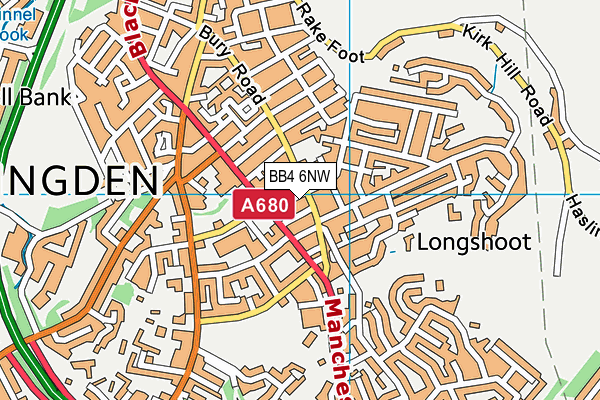 BB4 6NW map - OS VectorMap District (Ordnance Survey) BB4 6NW map - OS VectorMap District (Ordnance Survey)
