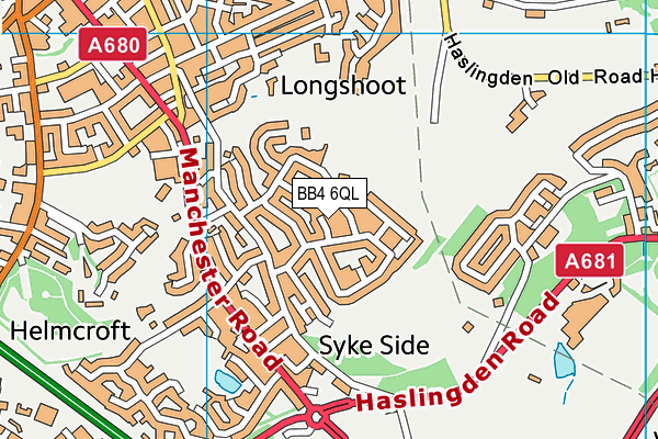 BB4 6QL map - OS VectorMap District (Ordnance Survey) BB4 6QL map - OS VectorMap District (Ordnance Survey)