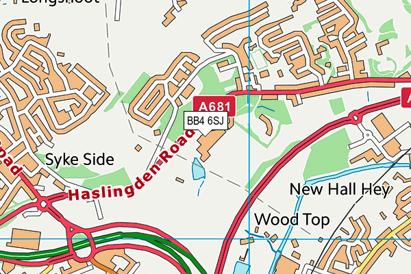 BB4 6SJ map - OS VectorMap District (Ordnance Survey) BB4 6SJ map - OS VectorMap District (Ordnance Survey)