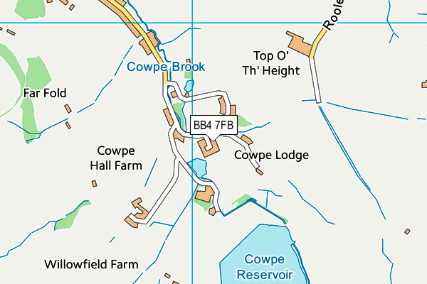 BB4 7FB map - OS VectorMap District (Ordnance Survey) BB4 7FB map - OS VectorMap District (Ordnance Survey)