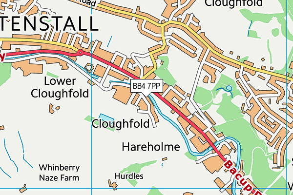 BB4 7PP map - OS VectorMap District (Ordnance Survey) BB4 7PP map - OS VectorMap District (Ordnance Survey)