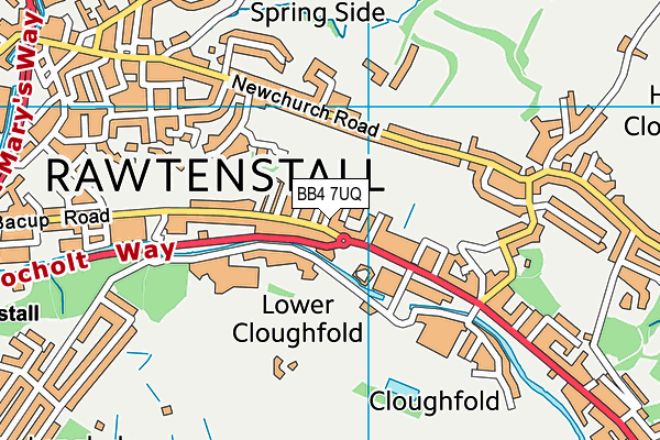 BB4 7UQ map - OS VectorMap District (Ordnance Survey) BB4 7UQ map - OS VectorMap District (Ordnance Survey)